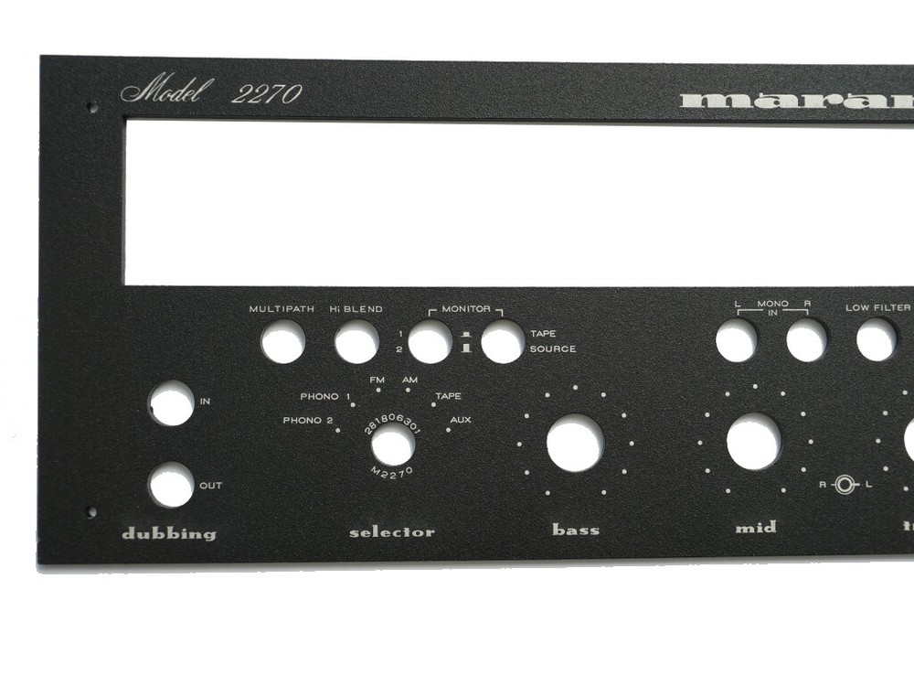 Marantz 2270 New! Receiver Front Panel Faceplate Face Plate