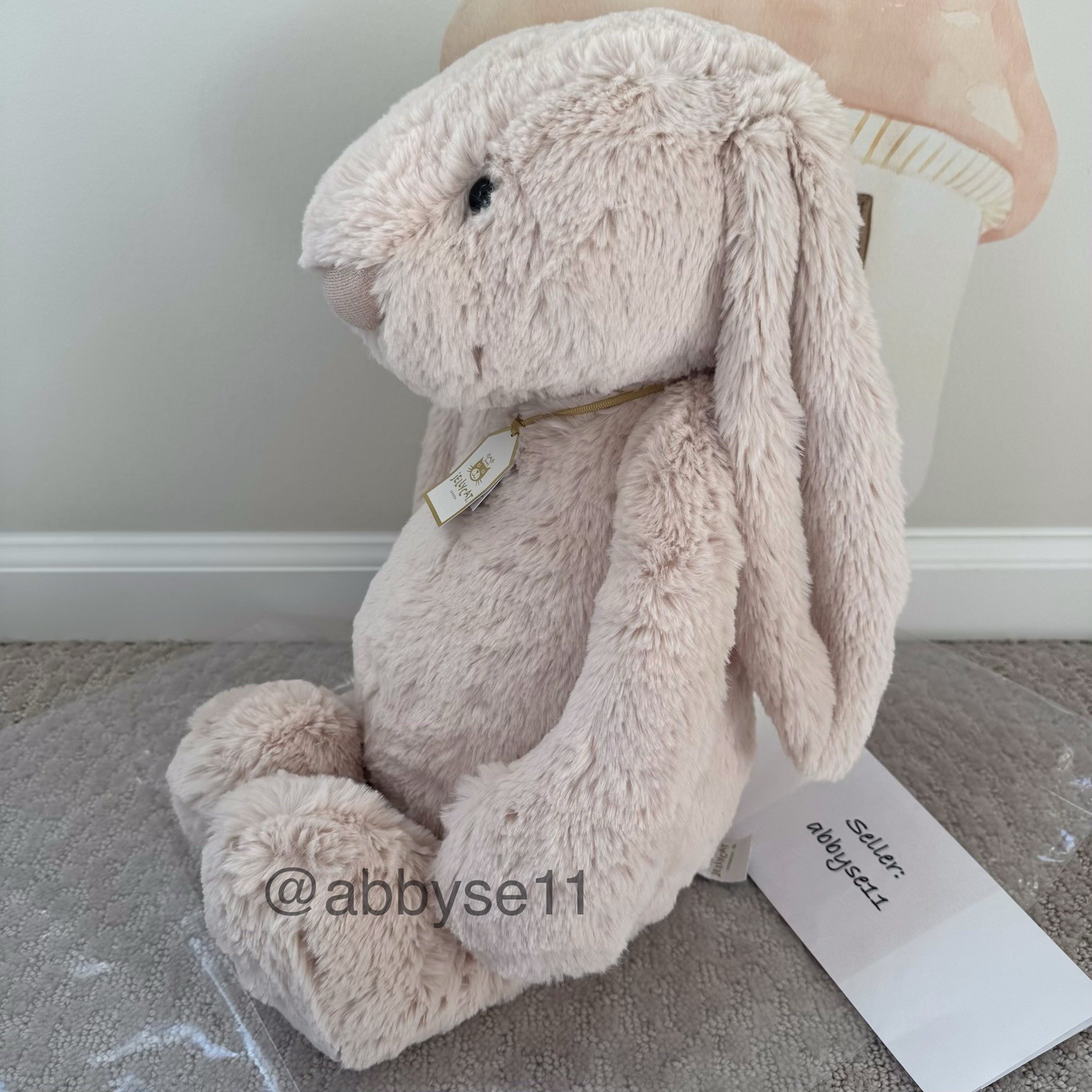 Jellycat Bashful Luxe Bunny Willow - Huge/Big - Authentic - BNWT - Fast Ship