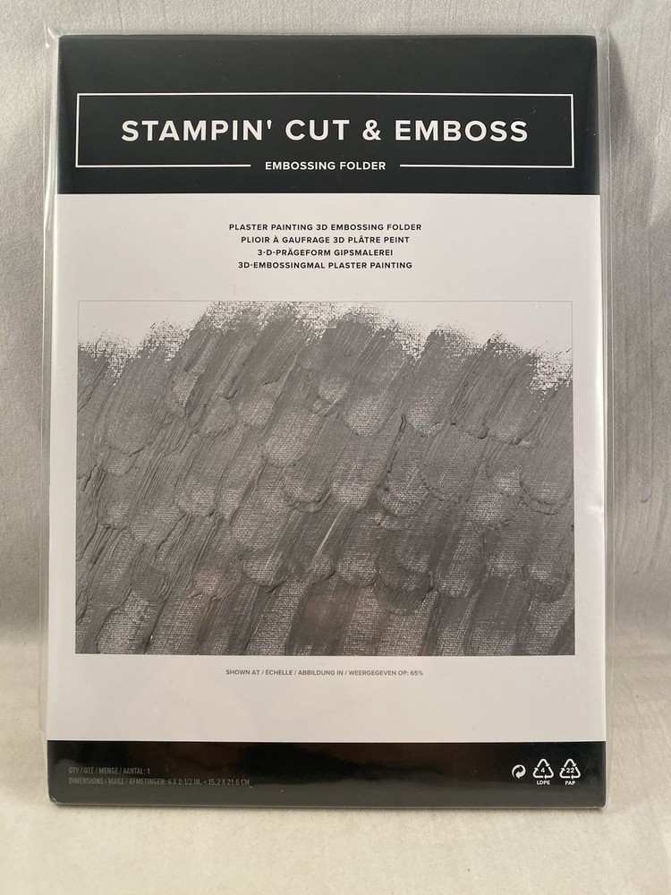 PLASTER PAINTING 3D Embossing Folder 6 X 8.5 2602