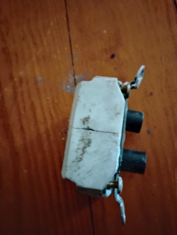Antique Push Button Light Switch Single Pole ON OFF works tested