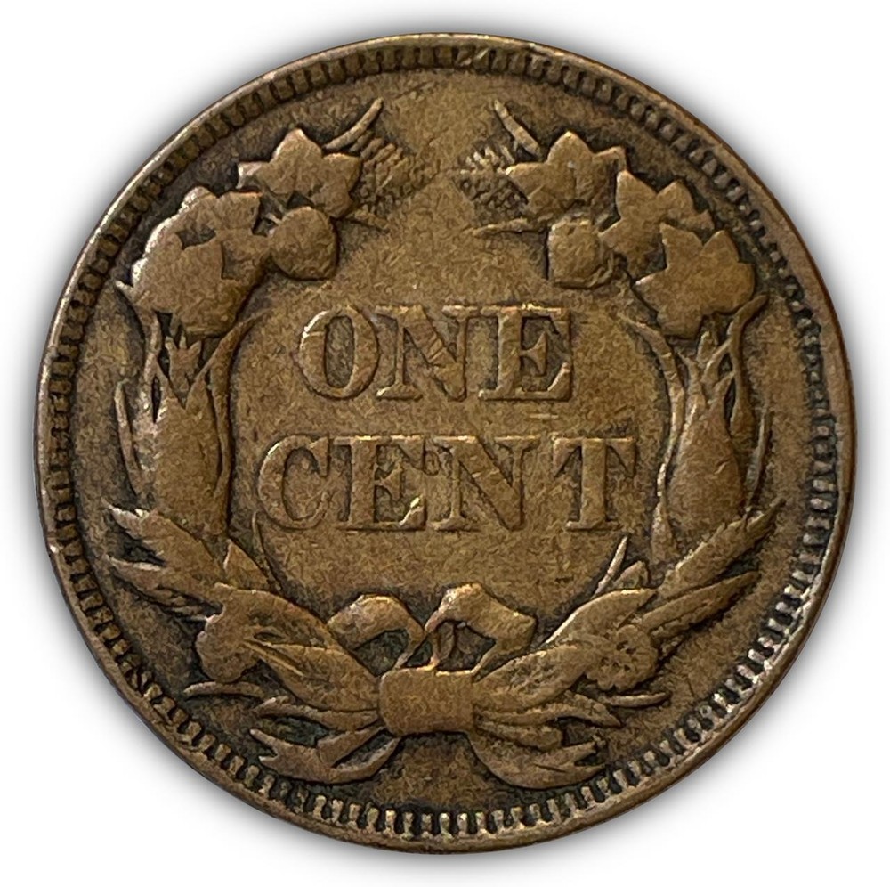 1857 Flying Eagle Cent Very Fine VF Coin #6764