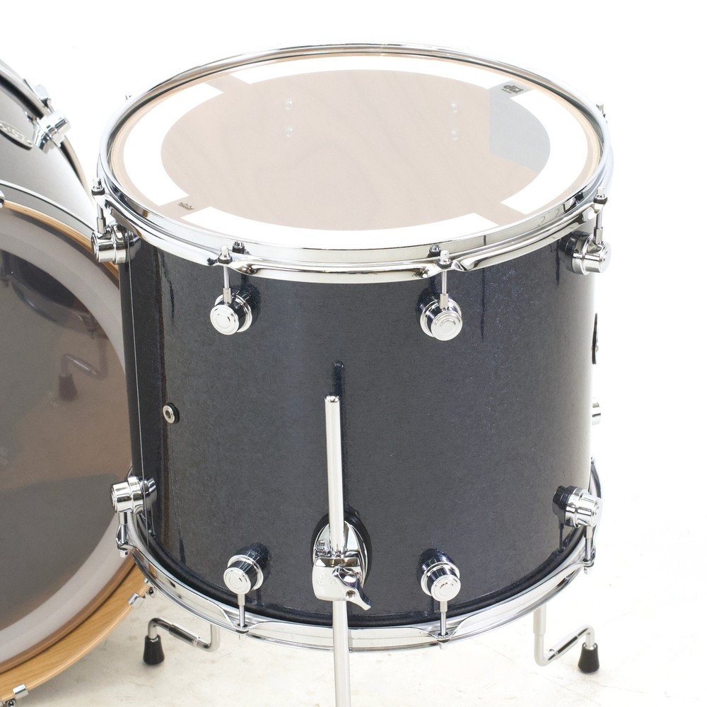 DW Drums Performance Series Cherry Ltd. Ed. 4-pc Shell Pack in Black Sparkle