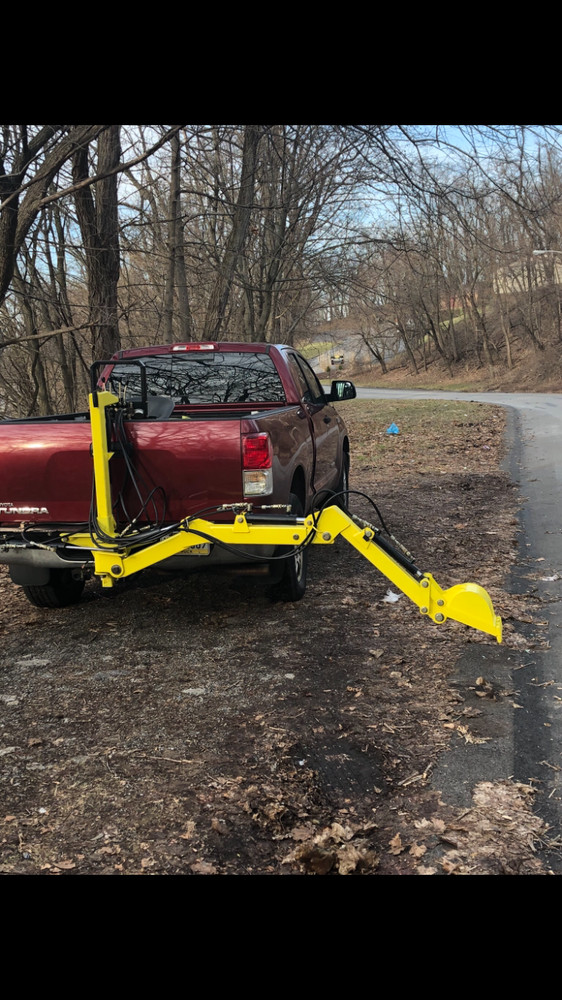 US Patent w/ Working Prototype Package. YouTube: ‘DigUpTruck’ Backhoe Excavator
