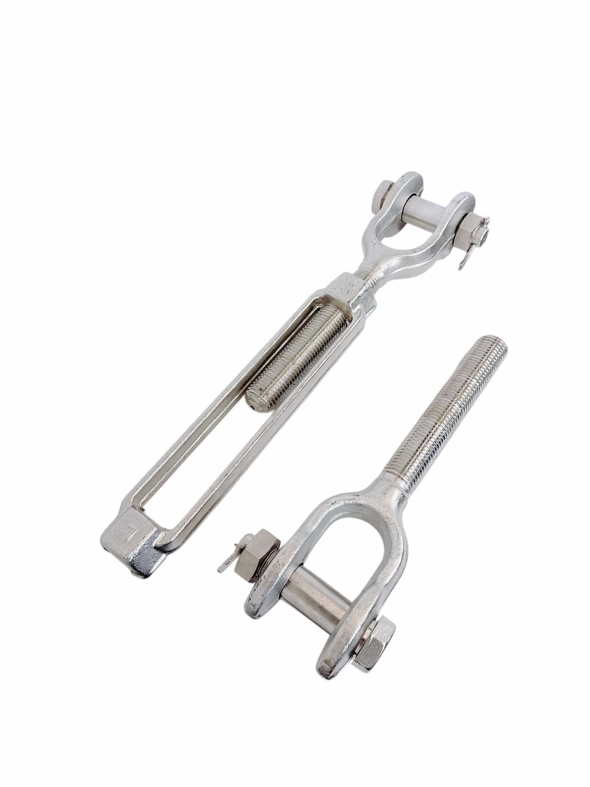 Stainless Steel T316 Mil Spec 5/16" x 4-1/2" Jaw Jaw Turnbuckle 800 Lbs WLL