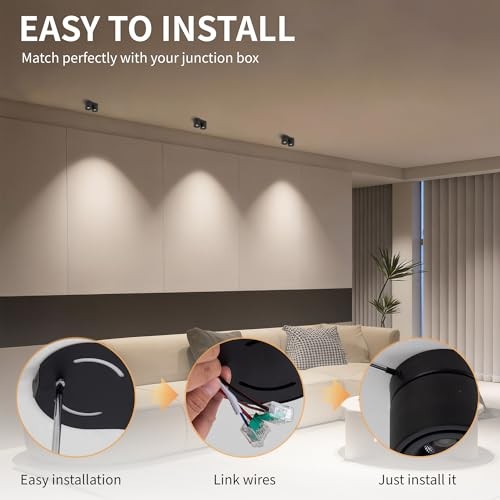 LED Dimmable Ceiling Spotlight 24W 5CCT Black - 24 Watts