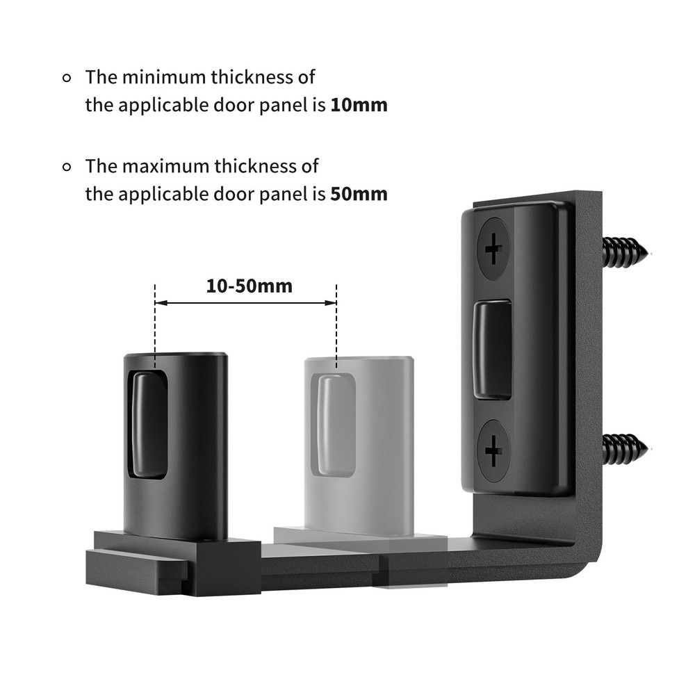 Door Floor Guide with Roller Saving & Stable for Sliding Barn Door Hardware Kit
