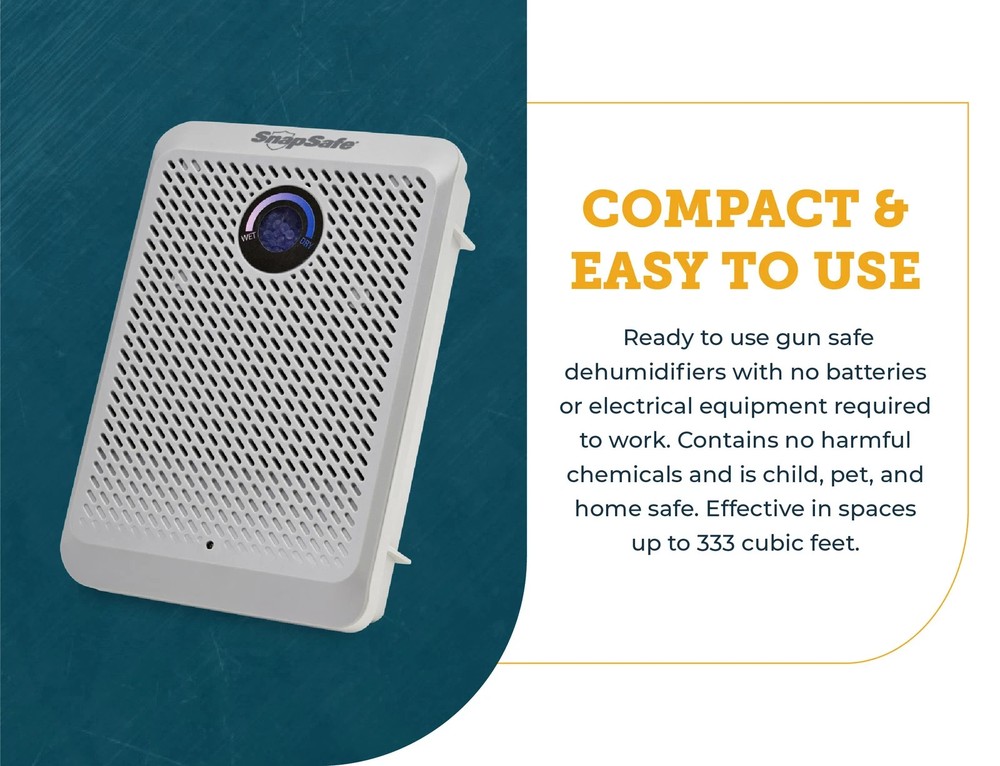 SnapSafe Rechargable Gun Safe Dehumidifier - 110 Volt - Medium