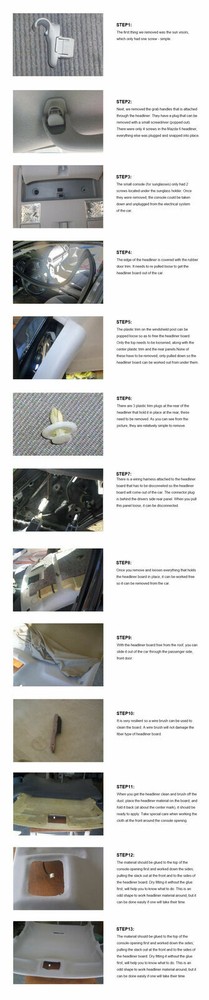 Headliner Fabric Foam Backed Replace Saggy/Aging/Drooping/Torn/Rip Ceiling Beige