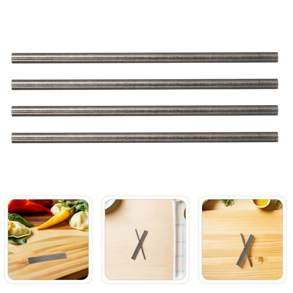 4 Pcs Handle Rivet Brass Dowels for Modeling 6mm Round Rods Solid