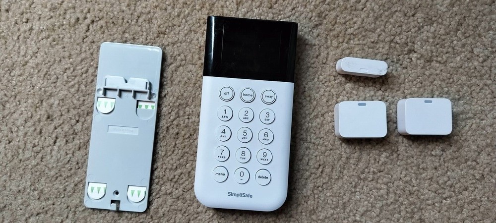 SimpliSafe Home Security System Replacement Keypad Remote White #SSKP3