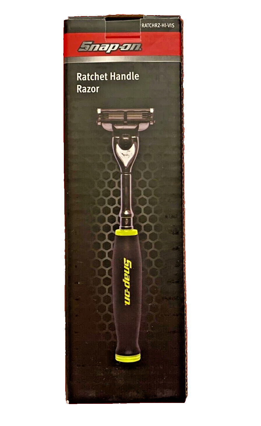 SNAP ON Tools Razor Soft Grip Hi-Vis Ratchet Handle Gillette Blade Shaver RATCRZ