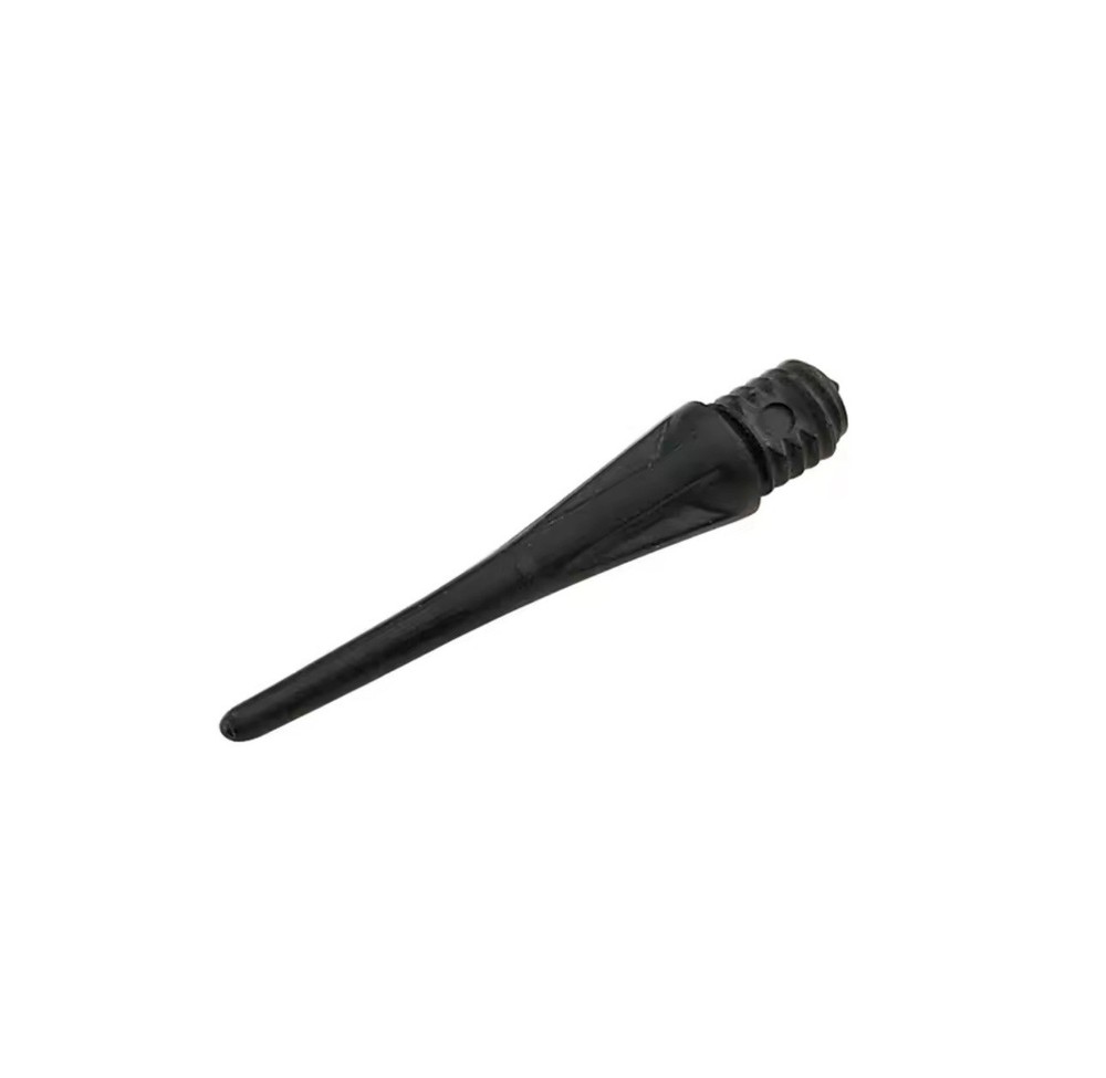 100pcs Soft Tip Dart Points 2BA Black Plastic Replacement Tips
