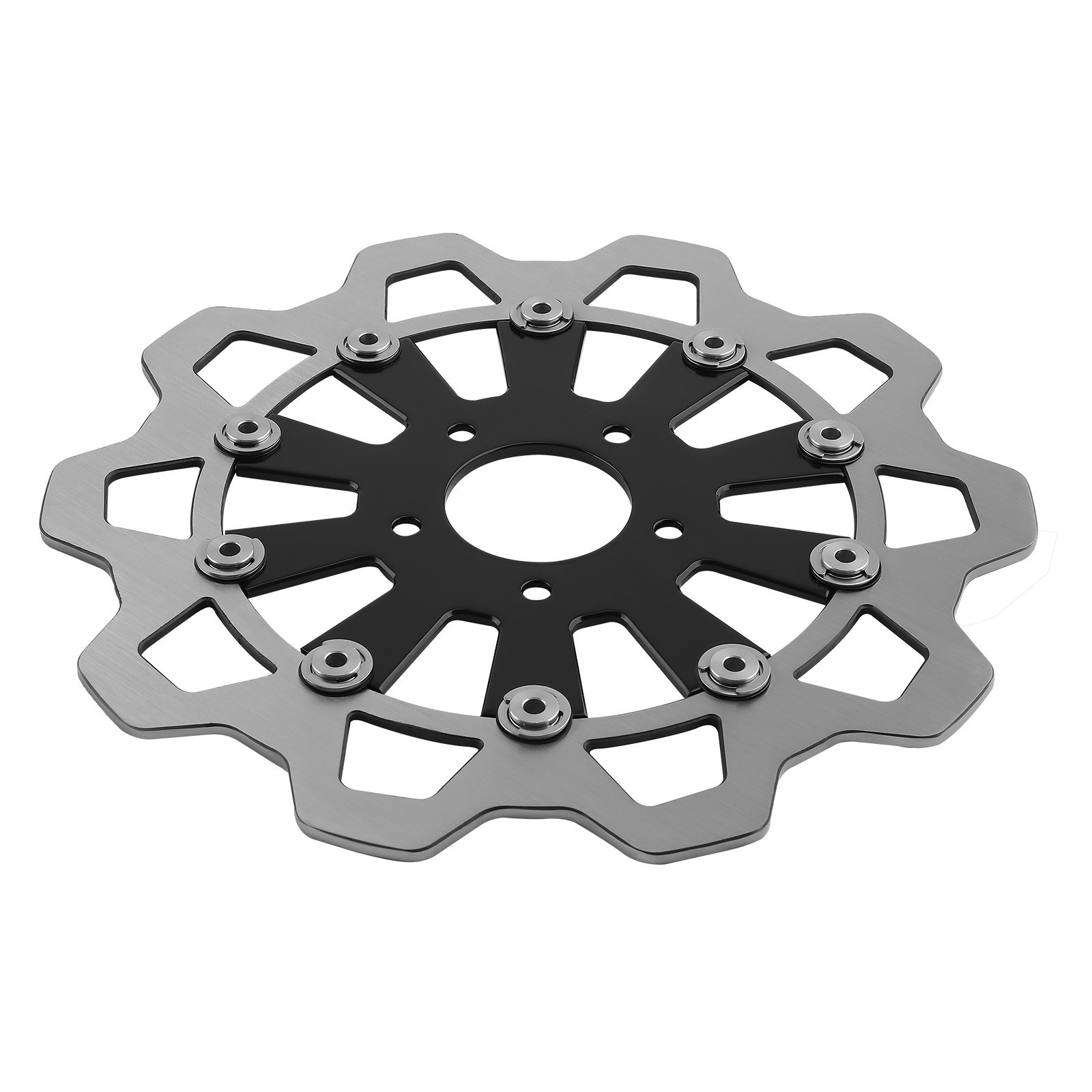 2x 11.8" Floating Front Brake Rotor for Harley-Davidson Touring 2009-2019 Black