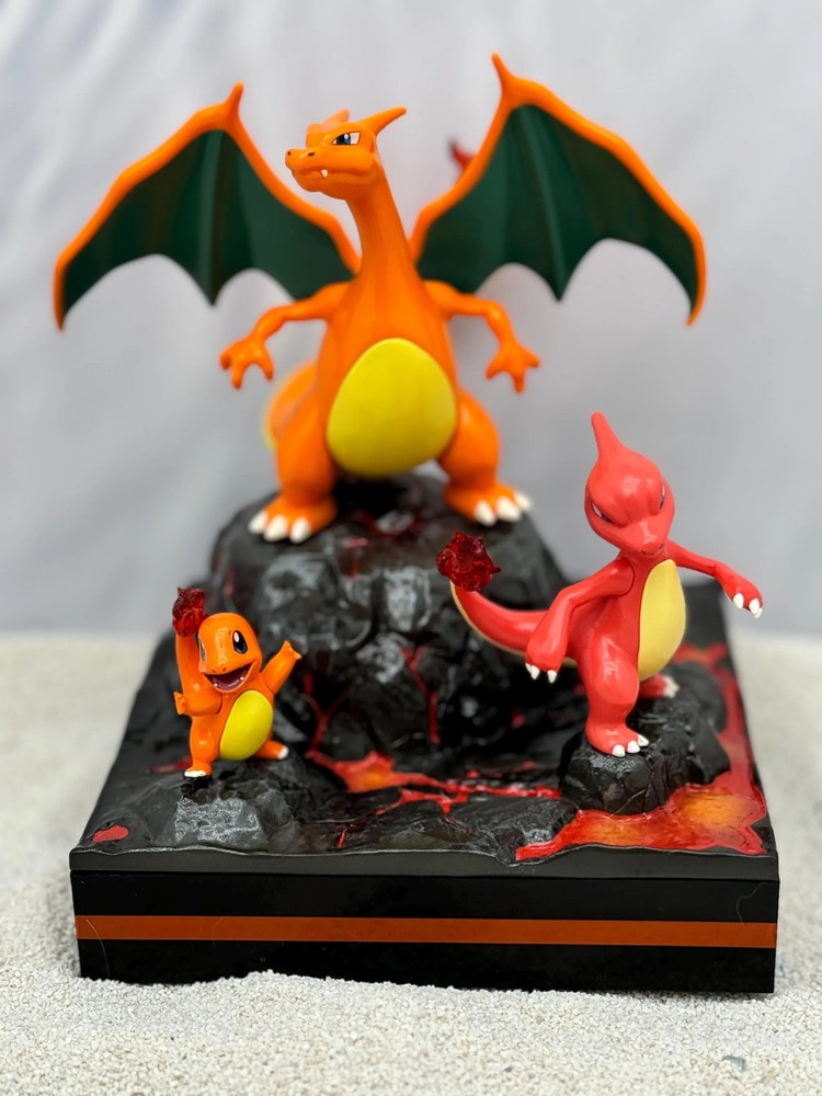 Charizard Evolution Diorama