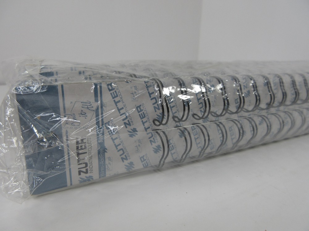 12-Pack Zutter Bind-it-All Binding Wire Combs 24 Holes Black, White, 1/2", 3/4"