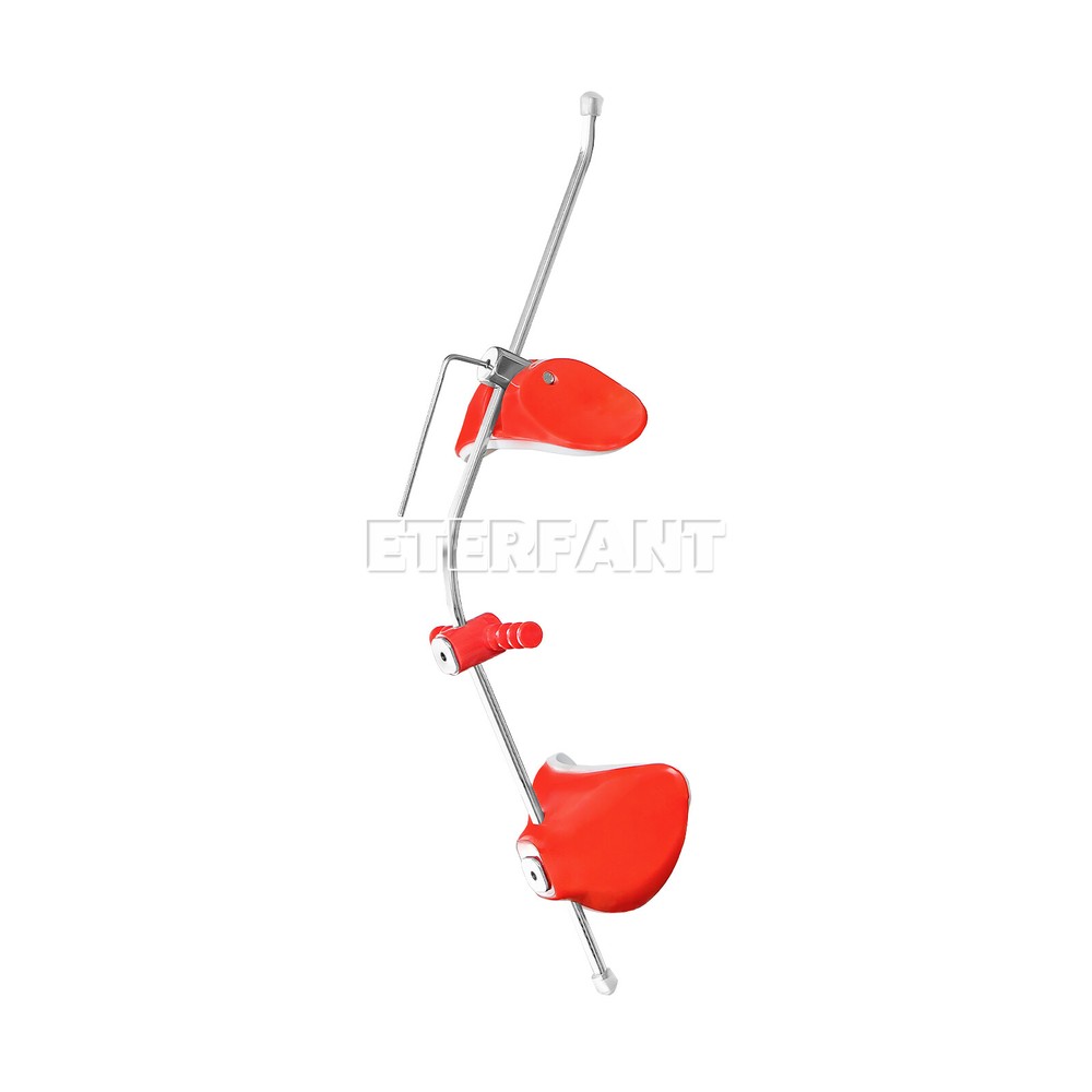 ETERFANT Dental Ortho Forward Pull Face Headgear Single Bar Blue/Red Adjustable