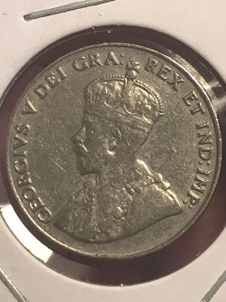 1931 Canada Five Cent Coin KM29