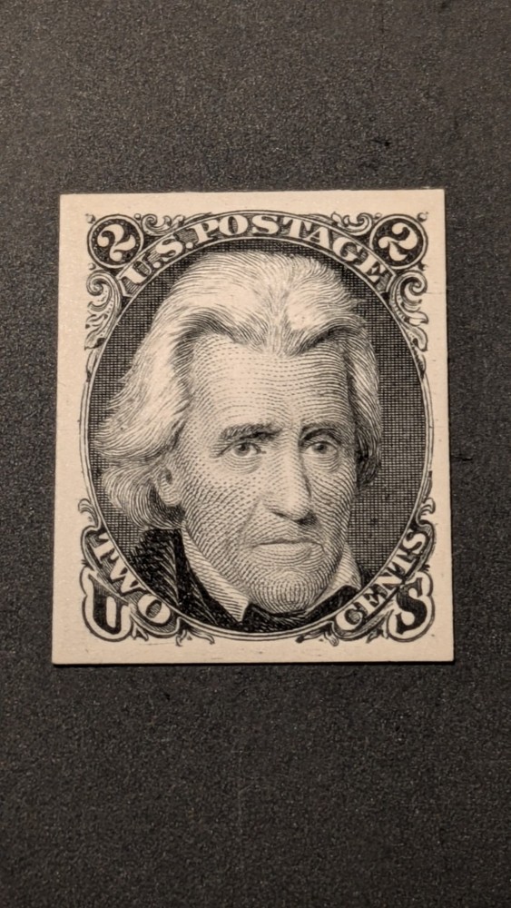 U.S. Stamp #73p(4) Very Fine Mint Card Proof
