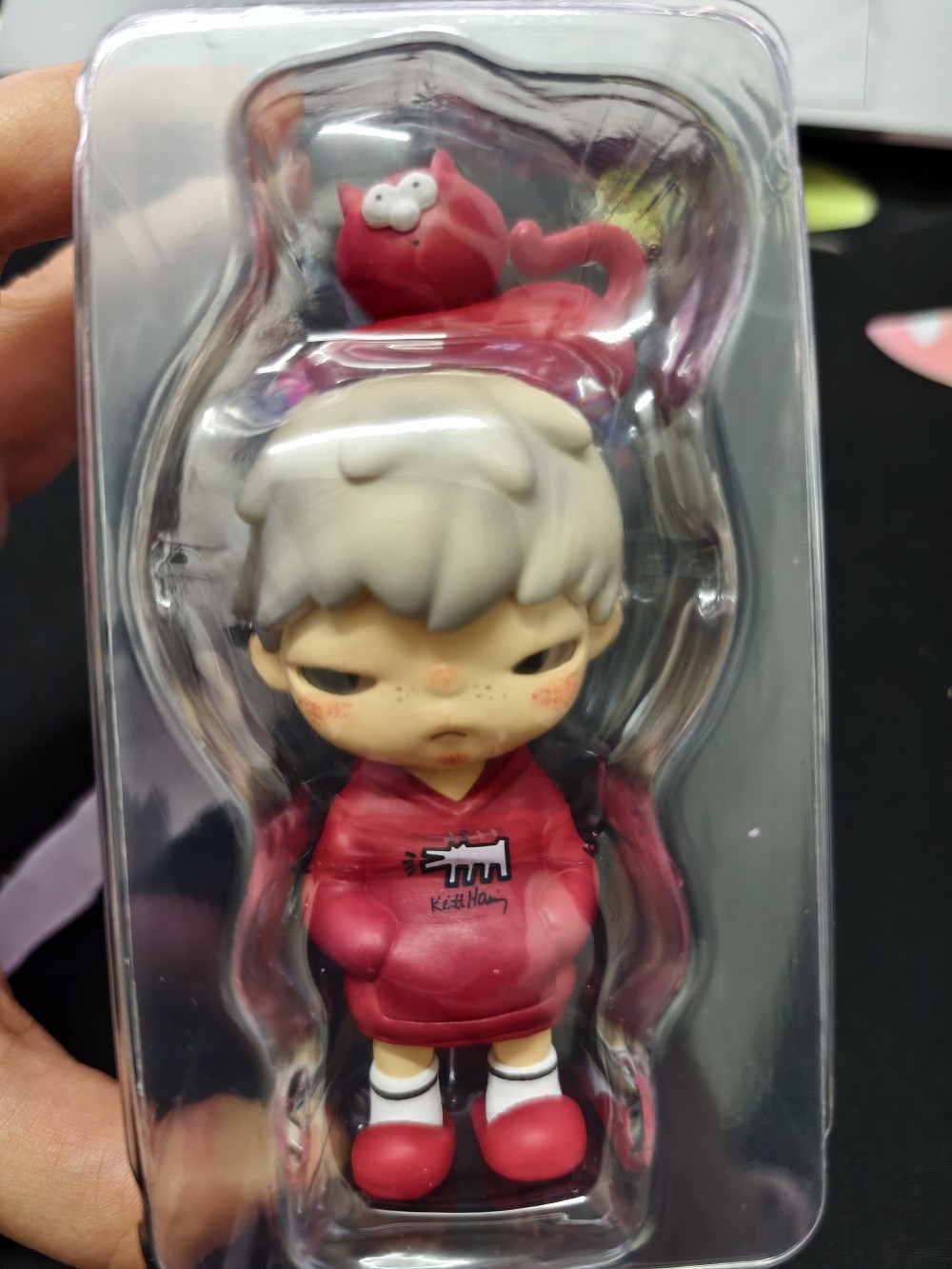 Hirono x Keith Haring Art Toy Figure Doll Collectible Limited Edition Gift