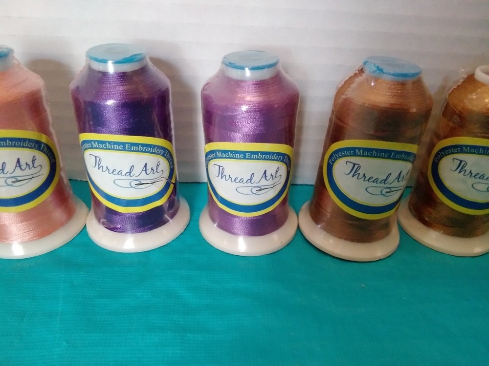 Machine Embroidery Thread 1000m Lot 12 Spools Thread Art