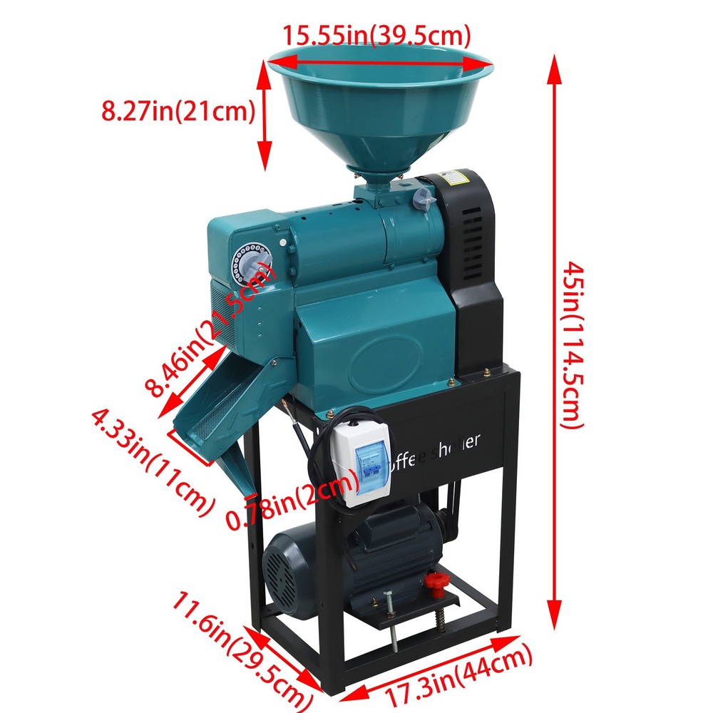 Coffee Bean Peeling Machine Coffee Bean Sheller Peeler Adjustable Speed 220V