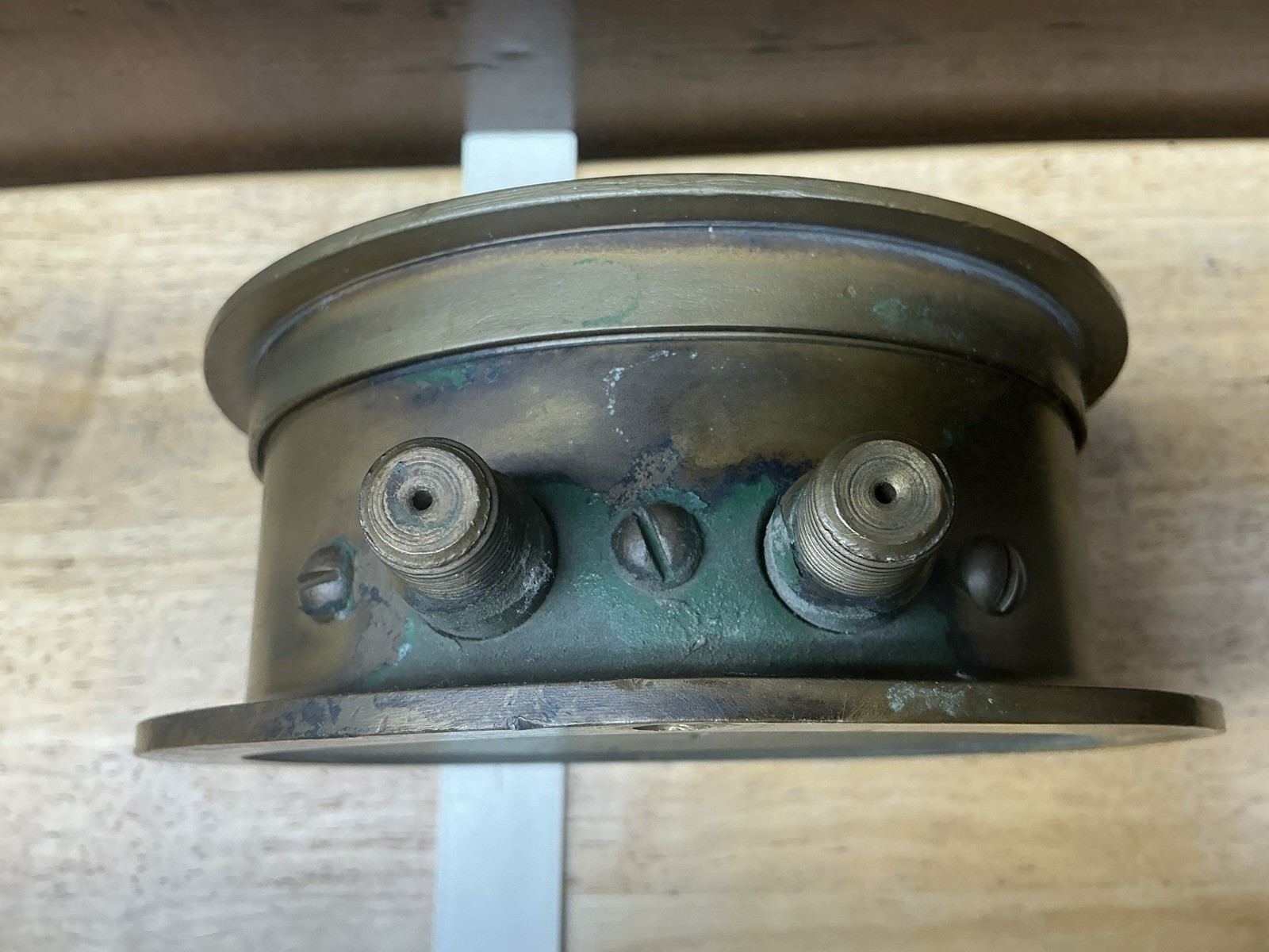 Westinghouse Steam Pressure Gauge 6” Diameter Dual Needles Solid Brass Case