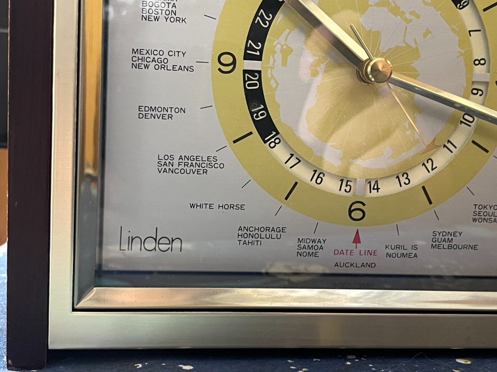 Linden Quartz World Time Clock "Citation" - Style No. 925