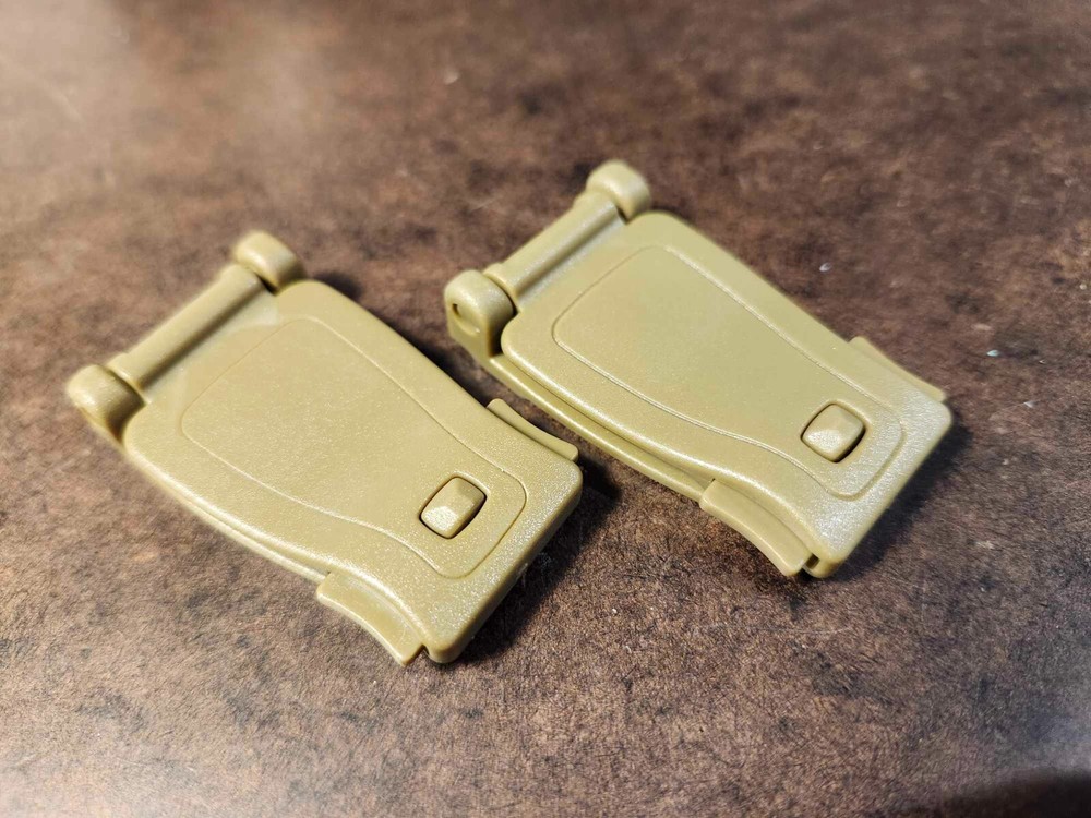 MOLLE Strap Manager Clips, USMC Coyote Brown, 2-Pack