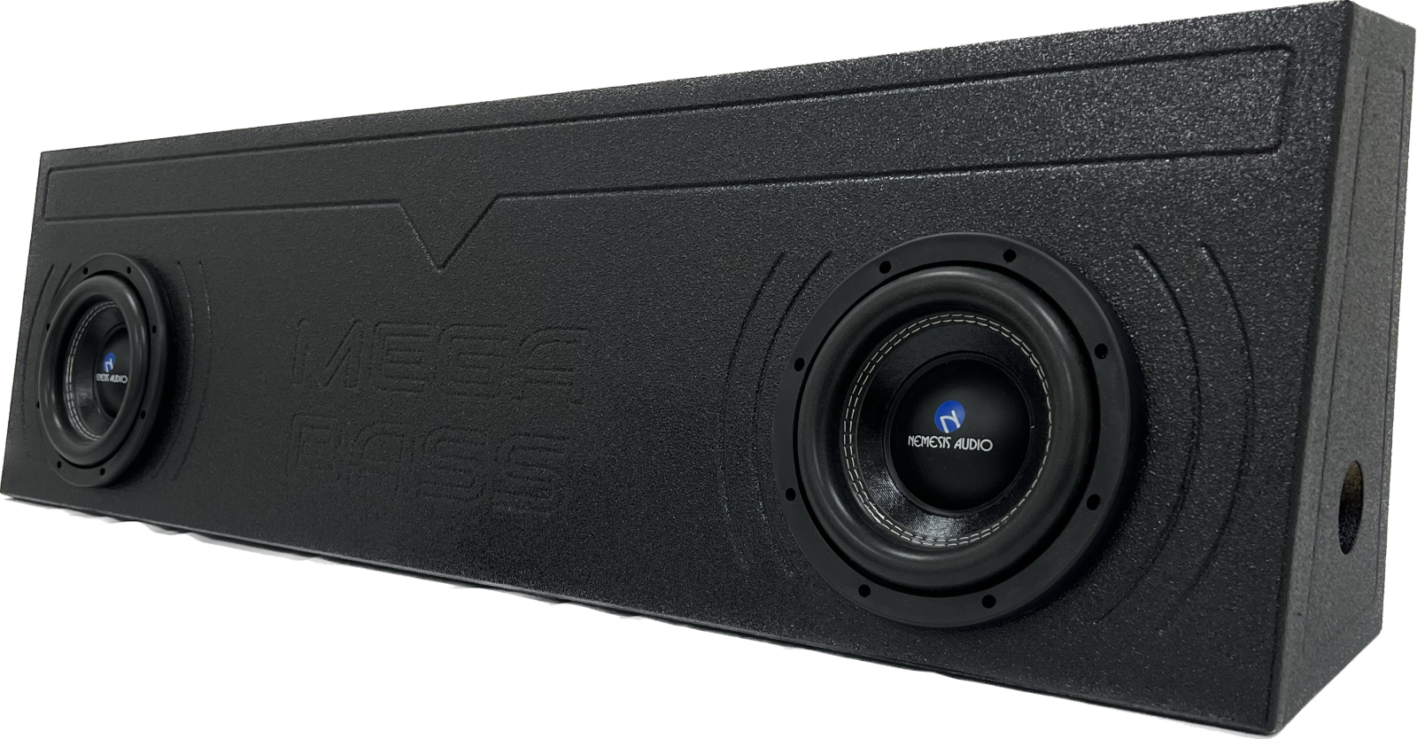 Universal Single Cab Truck Subwoofer Enclosure Box Dual 10 Ported Ford Chevy GMC