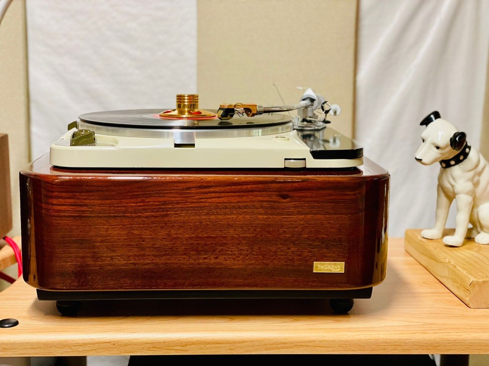 Thorens TD 124 Plinth Rounded Solid Wood Turntable Plinth