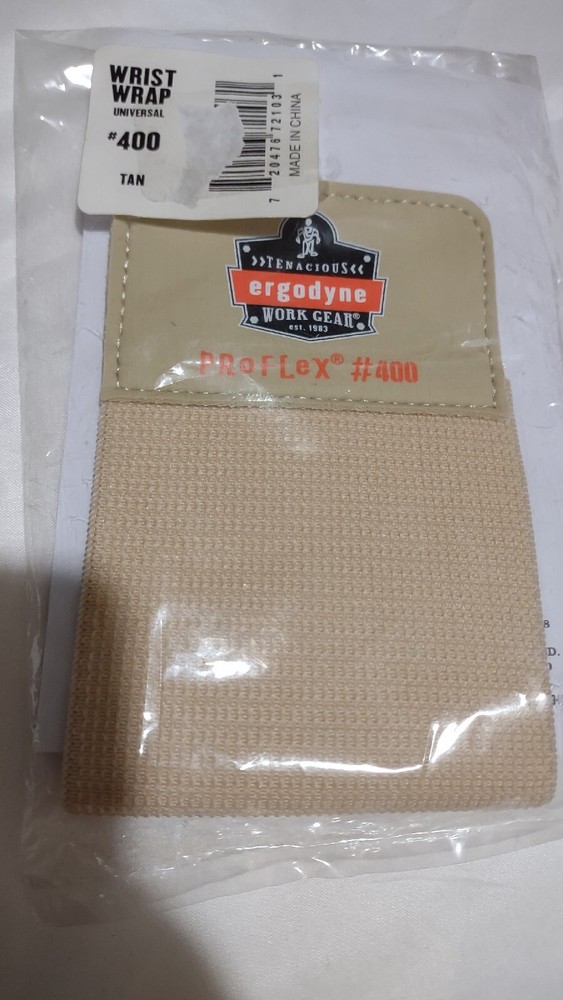 Ergodyne ProFlex 400 Universal Wrist Wrap ONLY, Tan One Size/WORK CLEAR