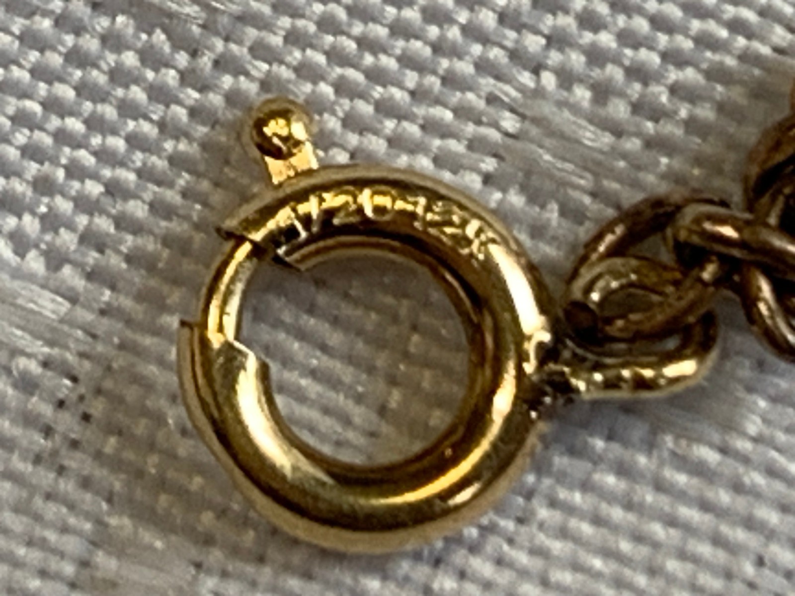 Antique 1/20 12K Gold Filled Pocket Watch Fob Vest Chain 15.5" Long Link Jewelry