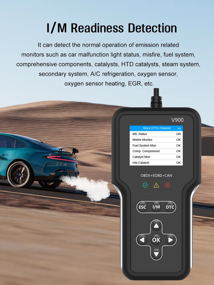 OBD2 Scanner Car Transmission Battery Deep Diagnostic Tool Code Reader Mode 6/8