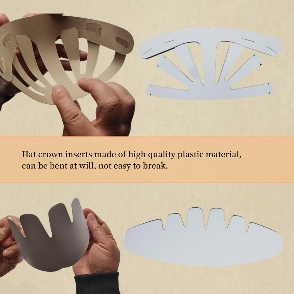 30 Pcs Baseball Caps Inserts Shapers, 6 Design Cardboard Hat Support Brim Holder