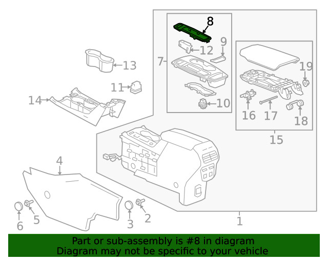 Genuine GM Auto Trans Bezel 84789207
