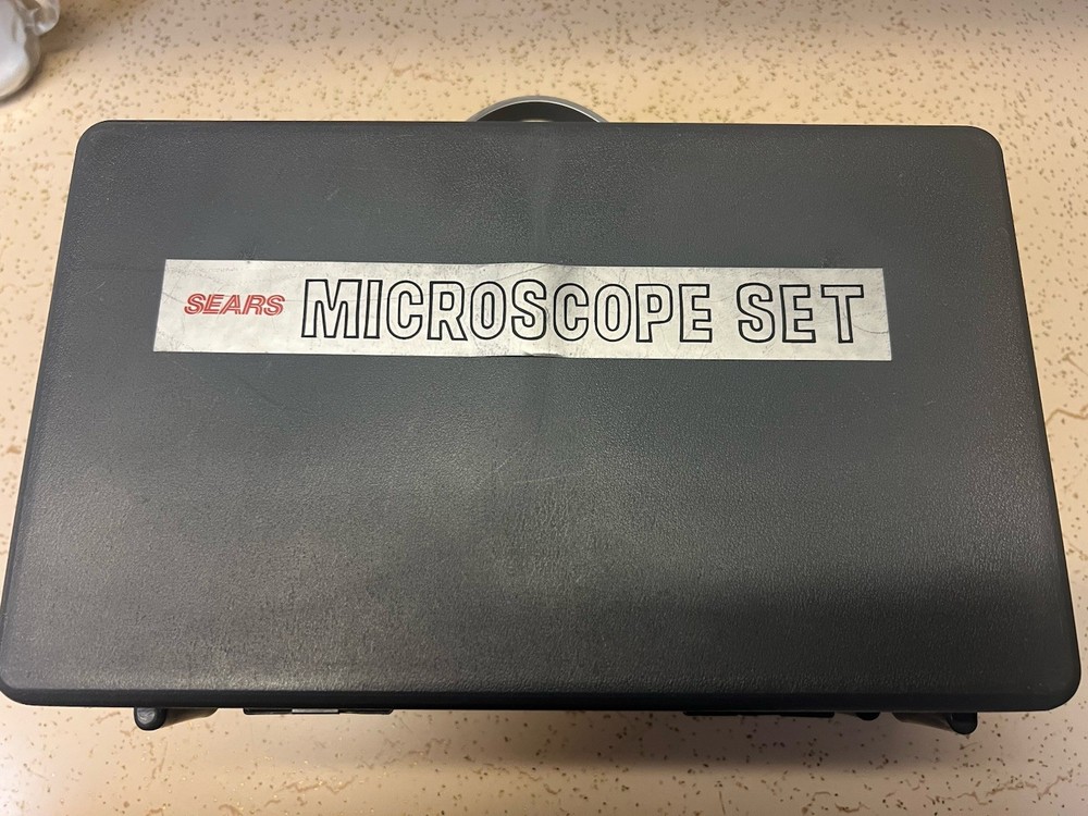 Sears Microscope Set vintage used 900x zoom