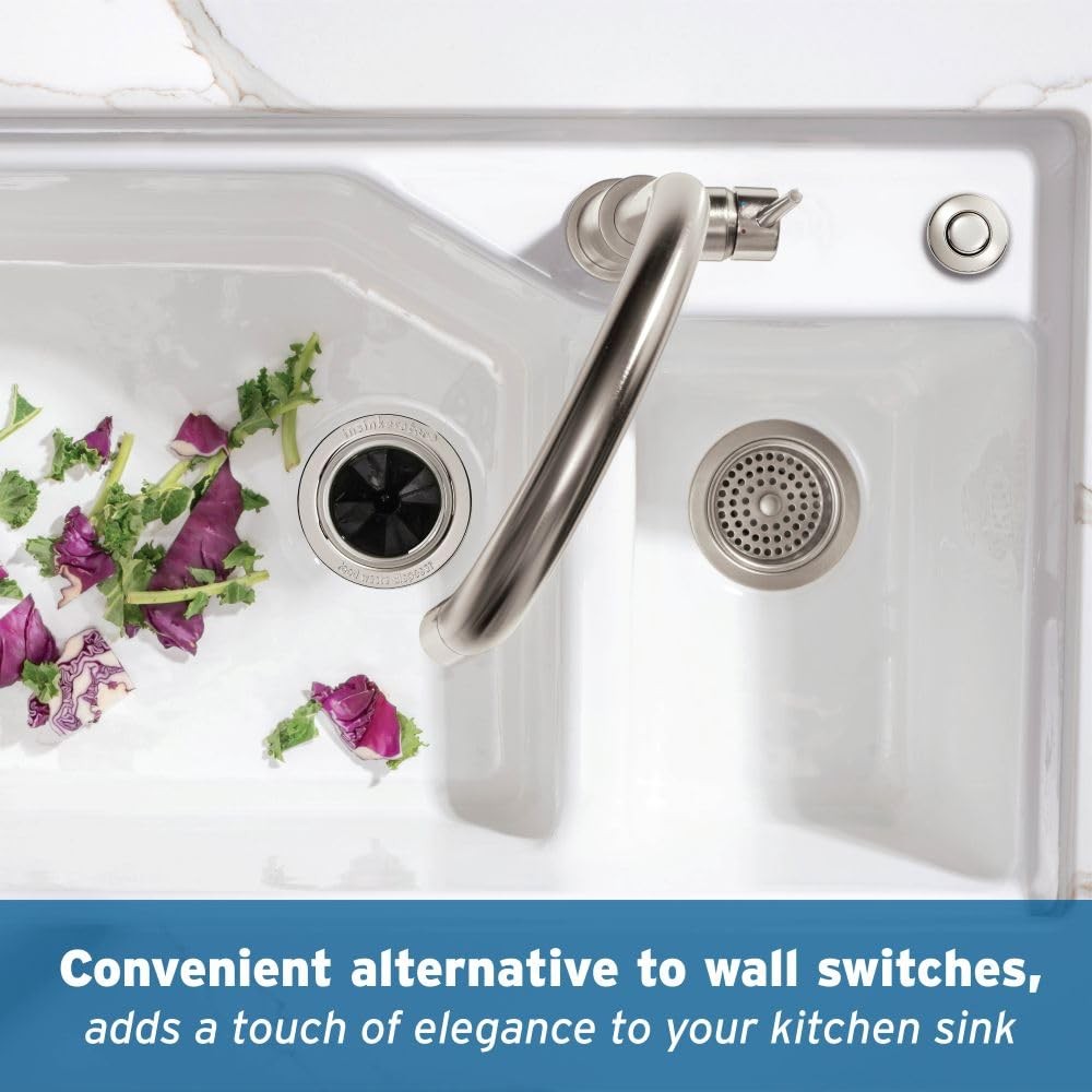Air Switch Decorative Button for Dual Outlet Garbage Disposal Air Switch , ST...