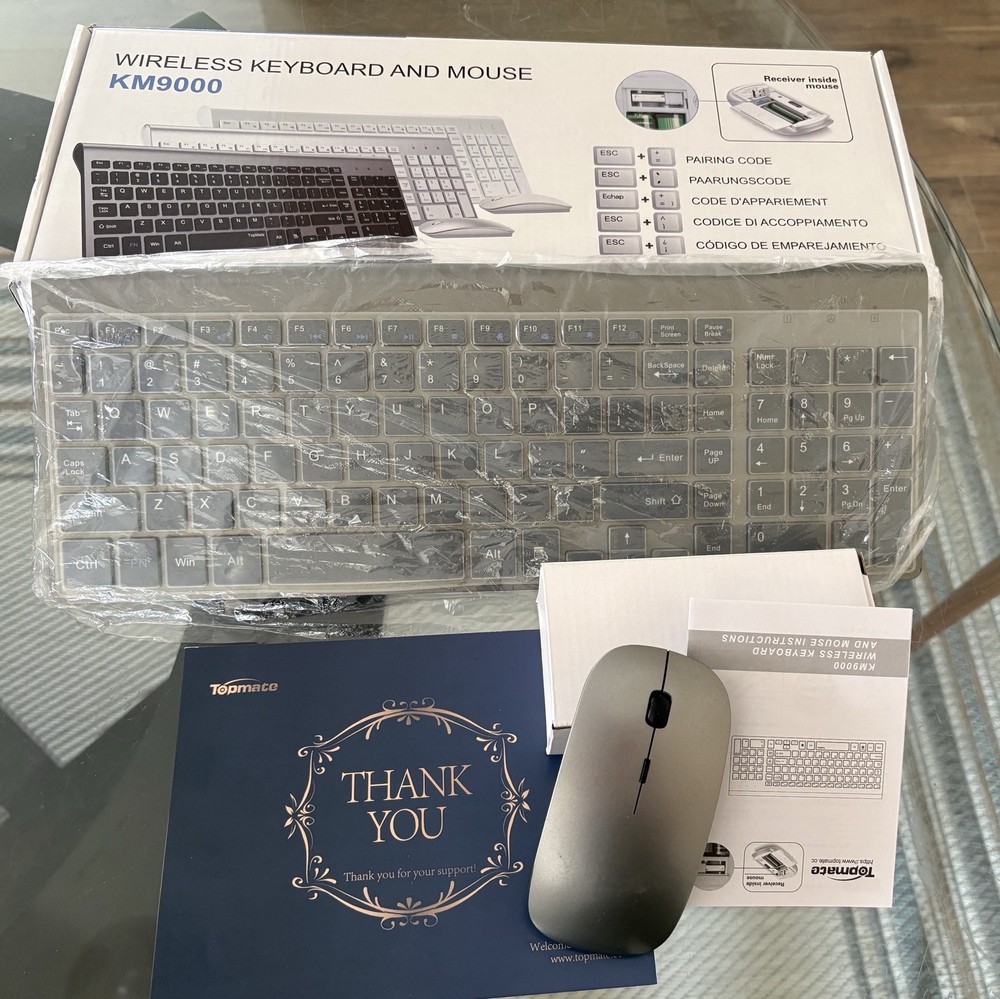 Topmate KM9000 Wireless Keyboard and Mouse