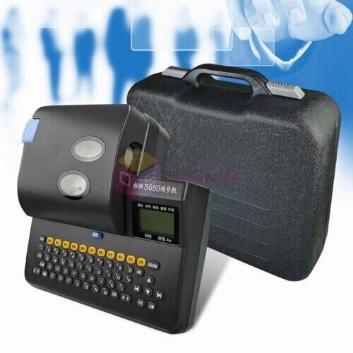 S650 Cable PVC Tube Printer Wire Marker Marking Electronic Lettering Machine