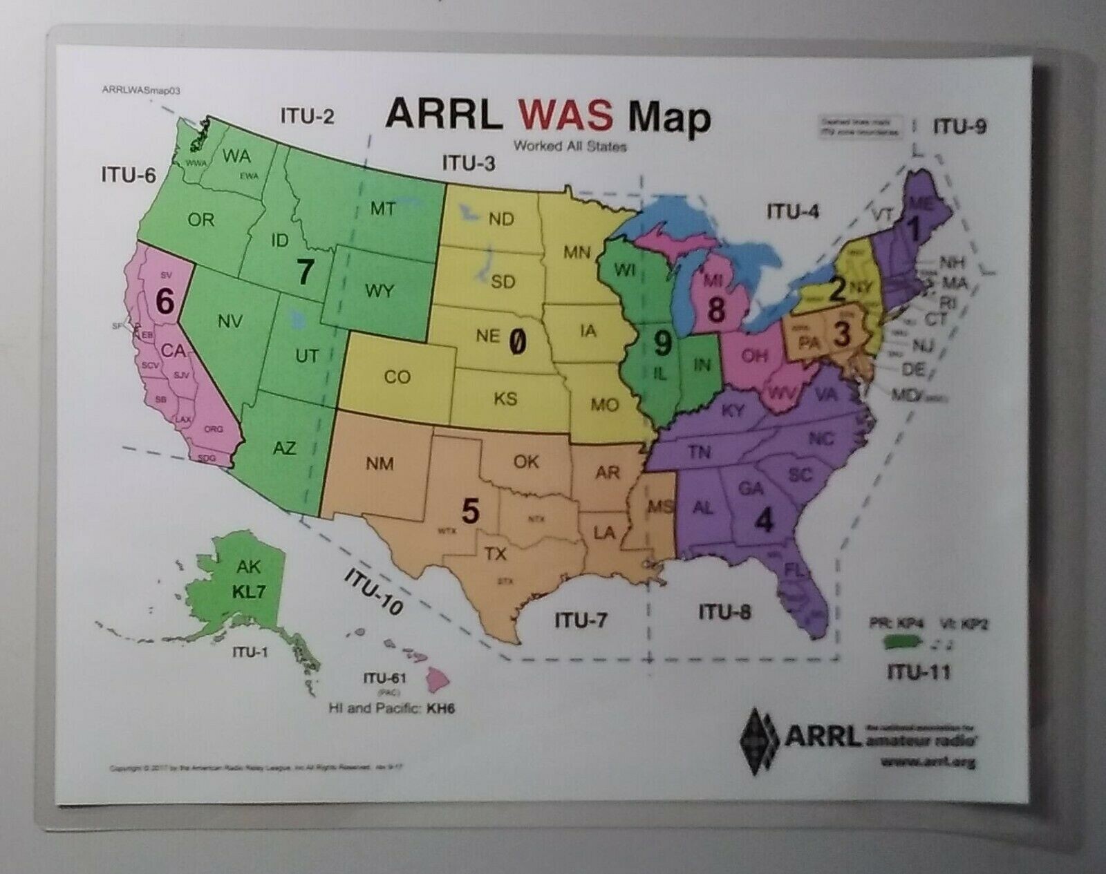 ARRL Frequency Chart PLUS The Phonetic Alphabet Morse Code Guide 5 Mil Laminate