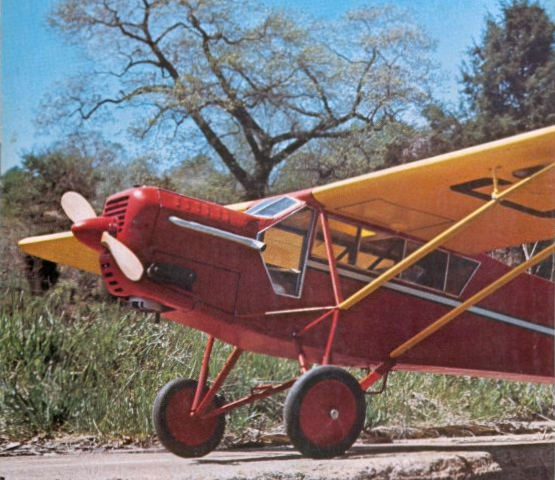 Comet CURTISS ROBIN PLAN + PATTERNS to Build a 48" Span FF or RC Model Airplane