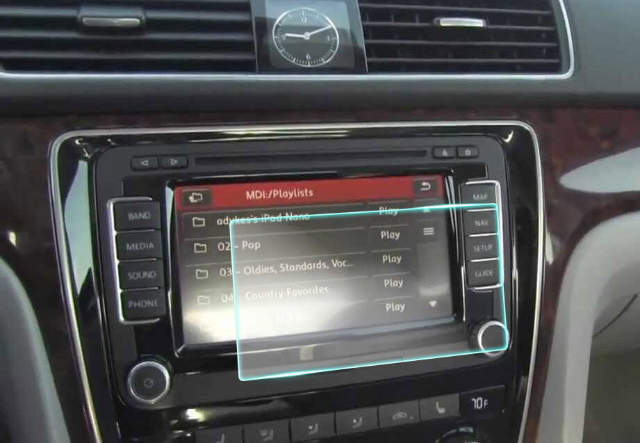 Crystal Clear Screen Protector for 2012 Volkswagen Passat TDI SEL Navigation