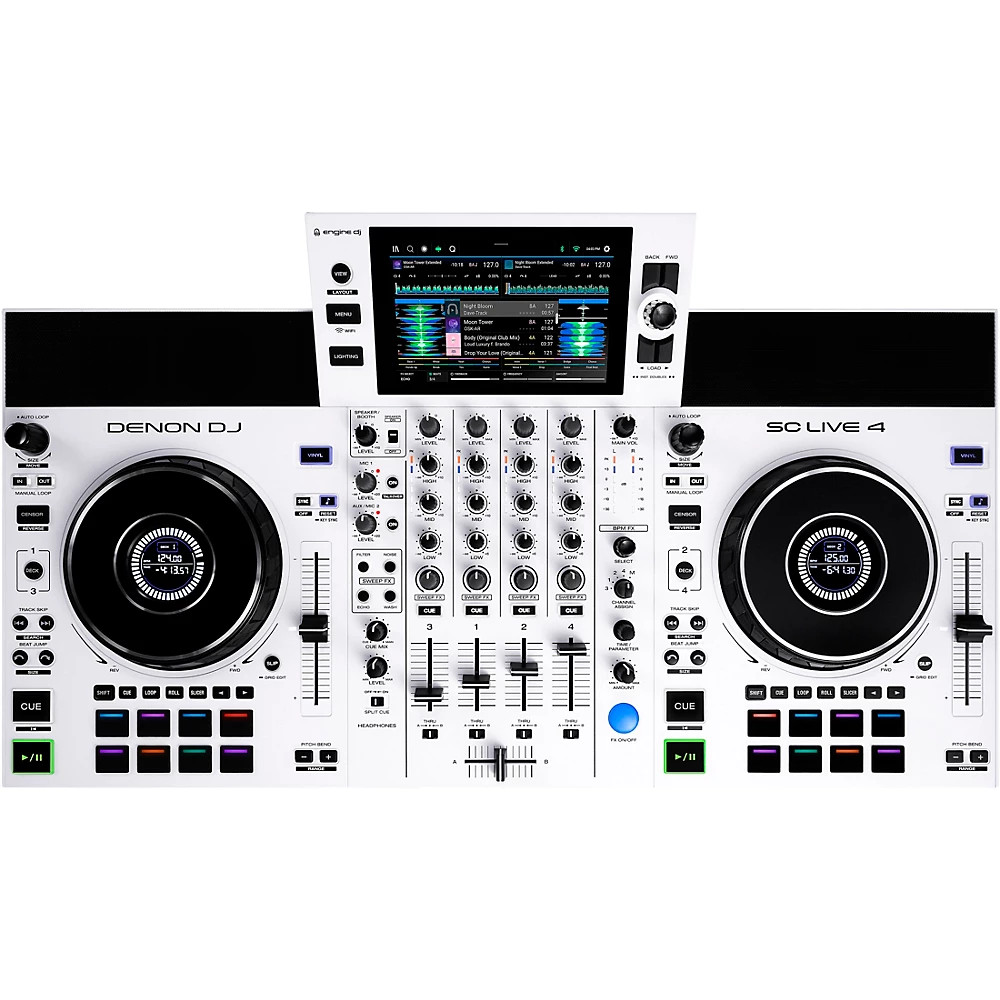 Denon DJ SC Live 4 4-Deck Standalone DJ System White
