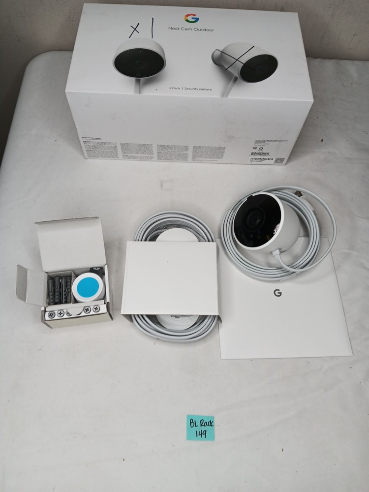 (1 Camera Only) NEST Cam Outdoor Smart Security Camera NC2400ES