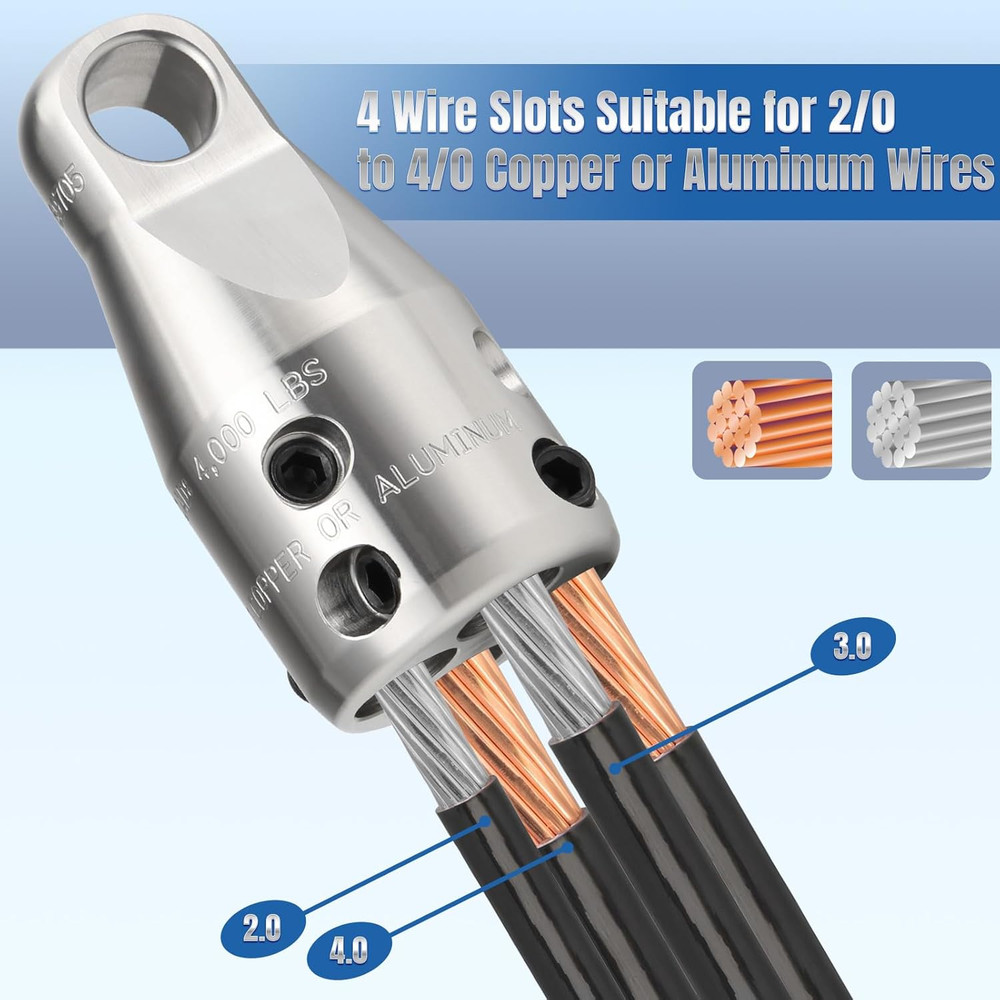 Penguin Puller JR Wire Pulling Attachment, 69705 Wire Pulling Heads with 4000 Lb
