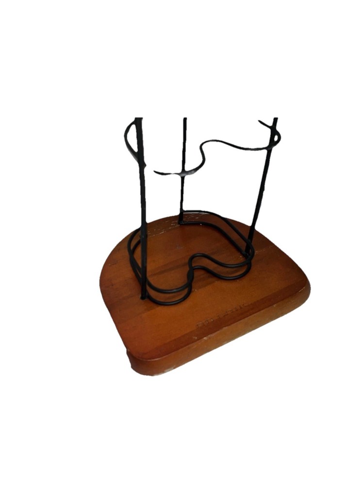 Atlantic CD Rack Wood Base Metal Rack