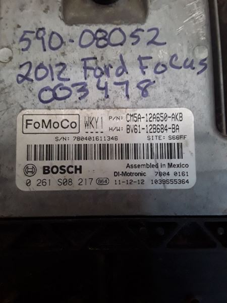 Engine ECM Electronic Control Module Gasoline VIN 2 Fits 12-14 FOCUS 419083