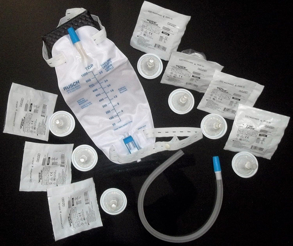 Complete Kit Urinary Incontinence One-Week, 7-Condom Catheters External Self-Sea