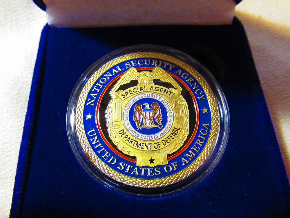 National Security Agency Challenge Coin w/Presentation Box