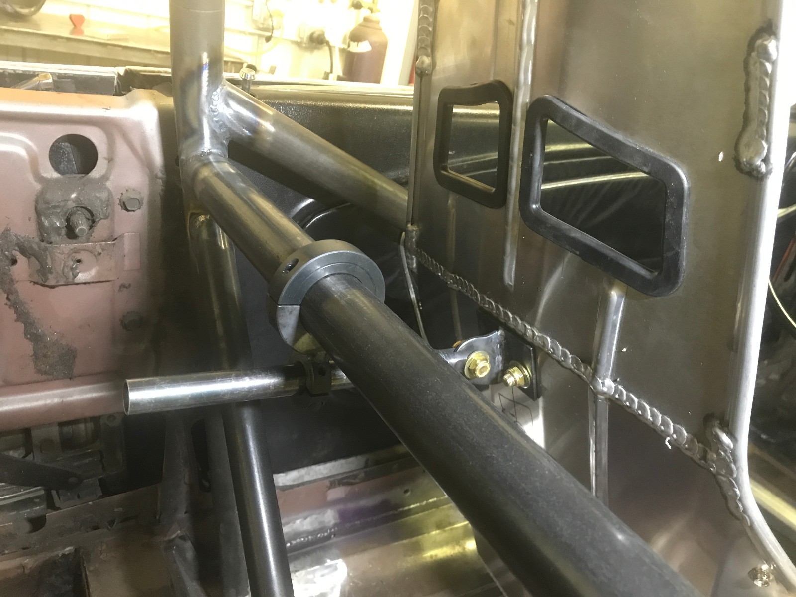 Roll Bar and Cage Seat Brace for 1-3/4 Harness Bar NHRA Mustang Camaro Mopar